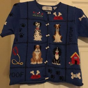 Short sleeve dog sweater
